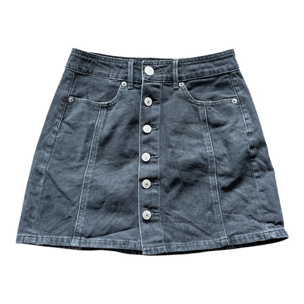 American Eagle Black Denim Skirt